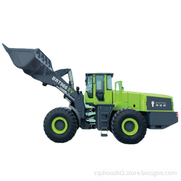 Cina Vendita calda caricatore elettrico backhoe Wheel standard Breton 966 EV 6.5T Caricatore elettrico a ruota pesante 6-10 ore di lavoro